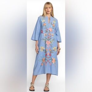 Johnny Was CAMELLIA MANDARIN COLLAR DRESS